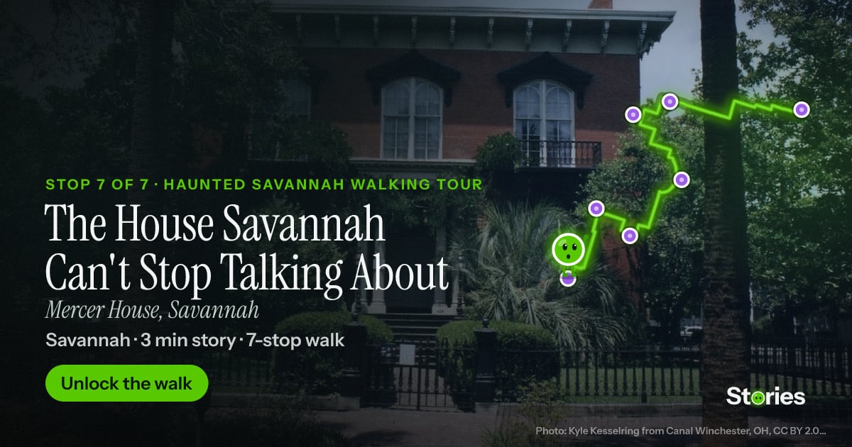 The House Savannah Can't Stop Talking About: a story about Mercer House, stop 7 of Haunted Savannah Walking Tour