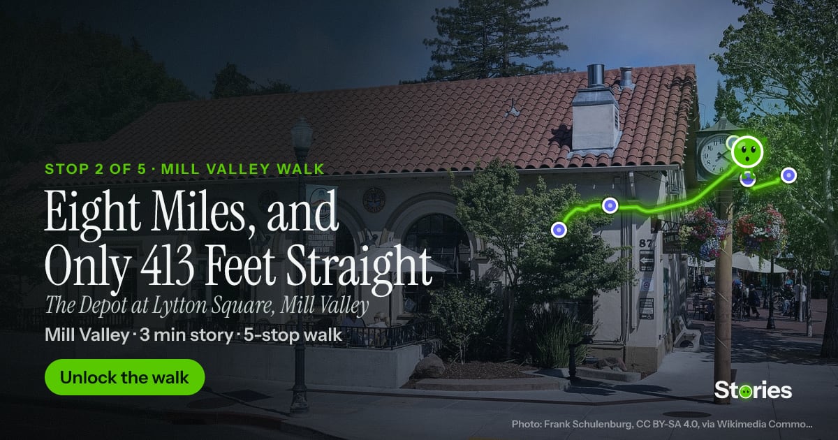 Eight Miles, and Only 413 Feet Straight: a story about The Depot at Lytton Square, stop 2 of Mill Valley Walk