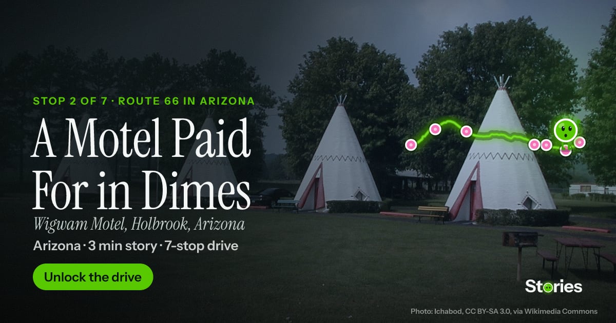 A Motel Paid For in Dimes: a story about Wigwam Motel, Holbrook, stop 2 of Route 66 in Arizona